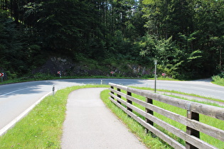 die erste Kehre der Tour zwischen Unterwössen und Brem