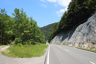 Masererpass, Nordrampe, Blick nach Norden