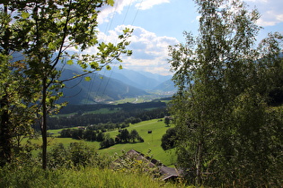 noch weiter unten, Blick ins Salzachtal flussaufwärts