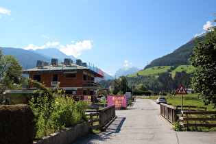 Etappenstart in Mittersill, Blick nach Süden …