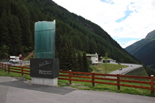 Blick auf den obersten Teil der Südrampe …