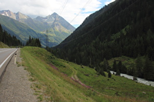 oberhalb der obersten Talstufe, Blick talabwärts