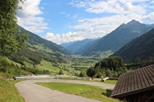 im Bereich der Talstufe, Blick talabwärts auf Matrei