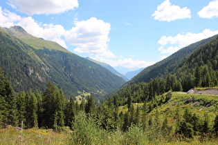 etwas weiter, Blick ins Defereggental talabwärts