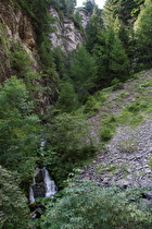 der Rio Fratta, Blick flussaufwärts