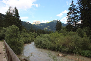 der Avisio bei Campitello di Fassa, Blick flussaufwärts