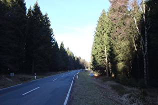 auf 500 m ü. NN in der Abfahrt nach Dassel