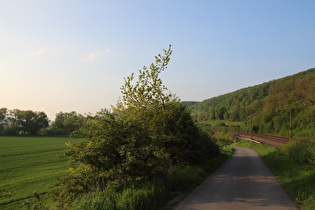 Leineradweg zwischen Kreiensen und Freden, Blick talabwärts