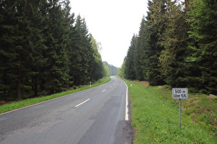 auf 500  m  ü.NN, Blick nach Westen