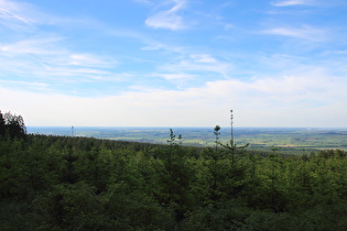 Blick nach Norden in die Norddeutsche Tiefebene …