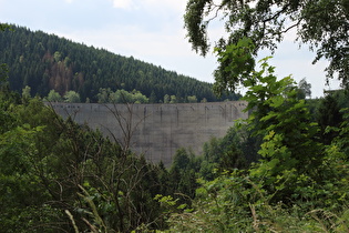 Zoom auf die Hauptstaumauer