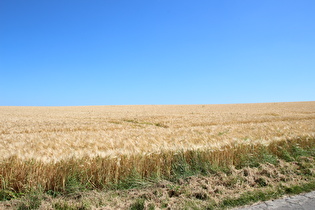 weiter oben unendlich öde Agrarsteppe