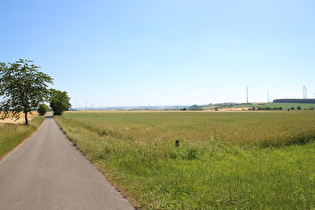 nördlich oberhalb von Herbram, Blick zum Sauerland am Südhorizont