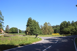 L3438 im Orpetal, Abzweig nach Rhoden und Orpebrücke