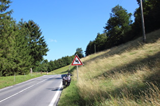 namenloser Pass, Passhöhe, Blick nach Norden …