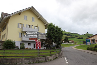 Glaubenbergpass, unteres Ende der Nordesstrampe in Entlebuch