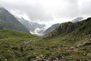 ein erster Blick zum Steingletscher