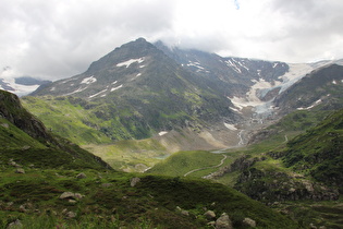 … und Blick auf Tschingelfirn, Sustenspitz, Steinwasser und Steingletscher