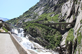 der Reussfall in der Schöllenenschlucht, oberer Teil …