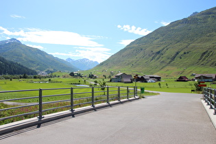 Reussbrücke im Urseren, Blick Richtung Hospental und Furkapass