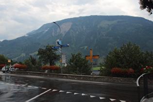 nördliches Ende der Nordrampe des Lukmanierpasses in Disentis/Mustér