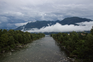 zwischen Locarno und Ascona, Blick über die Maggia Richtung Lago Maggiore …