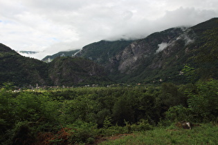 … und Blick nach Norden ins Valle Maggia