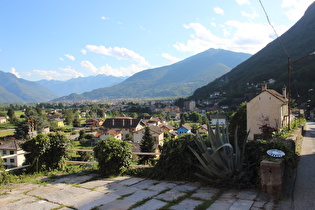 Blick über Crevoladossola auf Domodossola