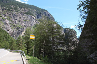 Ramserna, zwischen den beiden Kehren, Blick schluchtabwärts, …