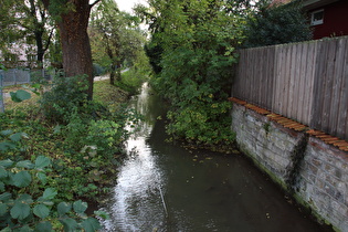 die Hamel in Hameln, Blick flussaufwärts …