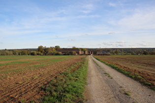 Blick über Allersheim mit der Domäne zum Solling