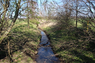 der Stockbach, Blick flussabwärts …