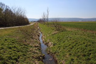 der Kirchdorfer Mühlbach, Blick flussaufwärts …