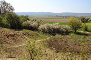 … Blick nach Südwesten zum Deister …