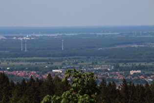 Zoom über Barsinghausen auf das Steinhuder Meer