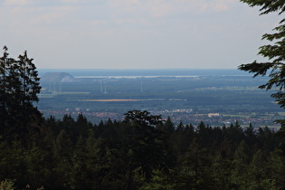 Zoom über Barsinghausen auf das Steinhuder Meer