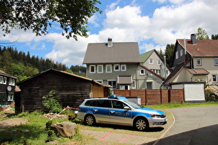 in Altenau, dieser Parkplatz zum ersten Mal belegt