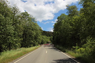 L504 zwischen Altenau und Torfhaus bei Altenau, Blick bergauf