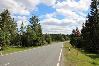 Oderbrück, nördlicher Ortseingang, Blick nach Süden