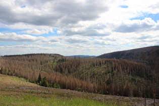 … Blick nach Südwesten, …