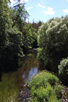 die Bode in Treseburg, Blick flussaufwärts …