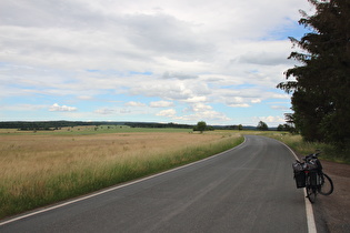 dritter Sattelpunkt der Etappe südlich von Allrode, Blick nach Südosten, …