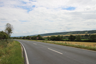 … Blick Richtung Bad Frankenhausen, …