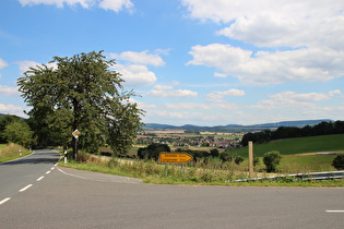 Abfahrt, Abzweig nach Lütgenade, Blick auf Golmbach