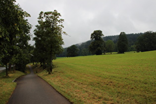 Blick in Fahrtrichtung nach Westen