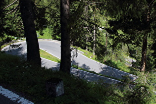 oberhalb der 36. Kehre, Blick auf die 37. Kehre …