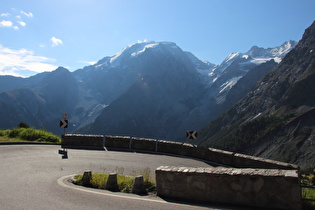 21. Kehre, Blick auf Ortler und Kristallkamm, …