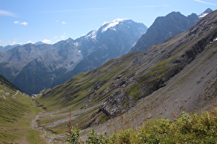 Aussichtspunkt, Blick ins Trafoital und zum Ortler, …