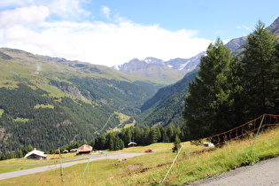 … und Blick über das Val di Forni auf Monte Pasquale und Monte Cevedale