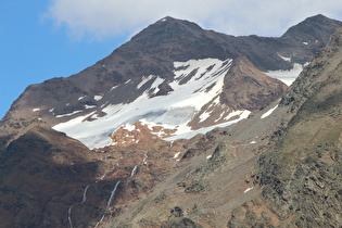 Zoom auf Pizzo Tresero und Vedretta di Tresero